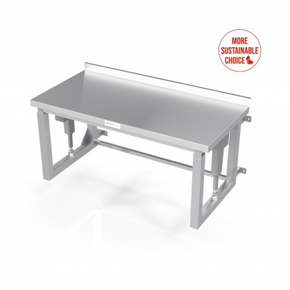 Wall Mounted Electric Height Adjustable Table With Frame